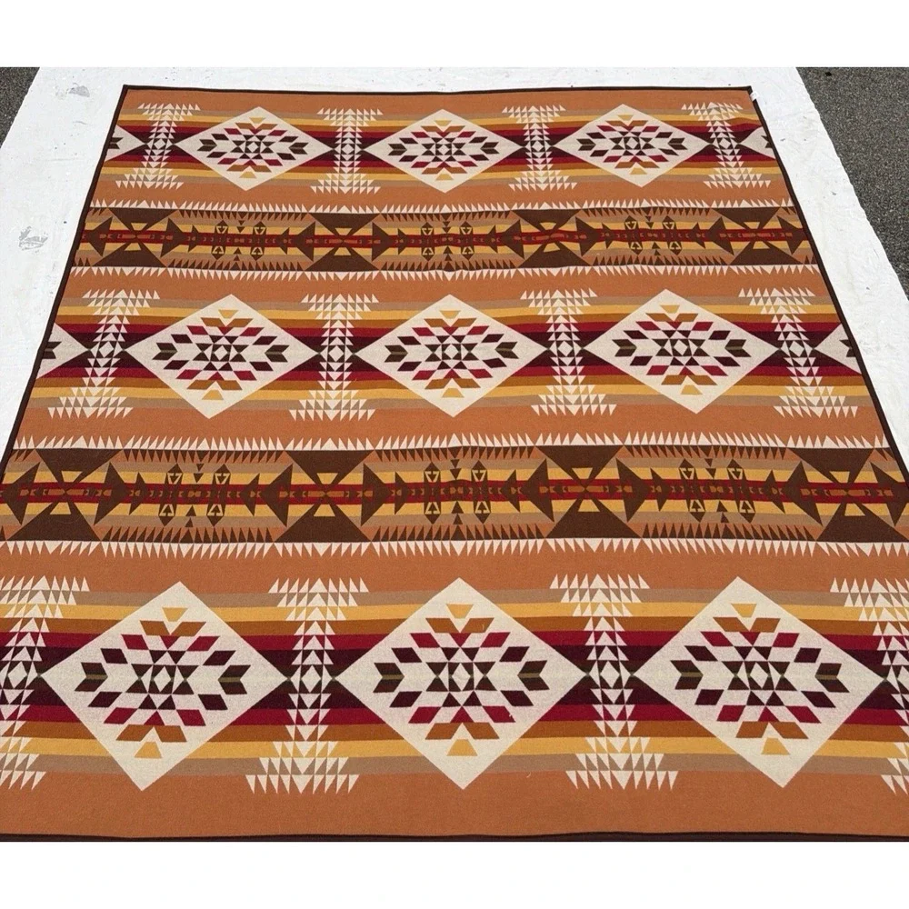 Pendleton Beaver State CHIEF JOSEPH Wool Blanket 90x85 FULL